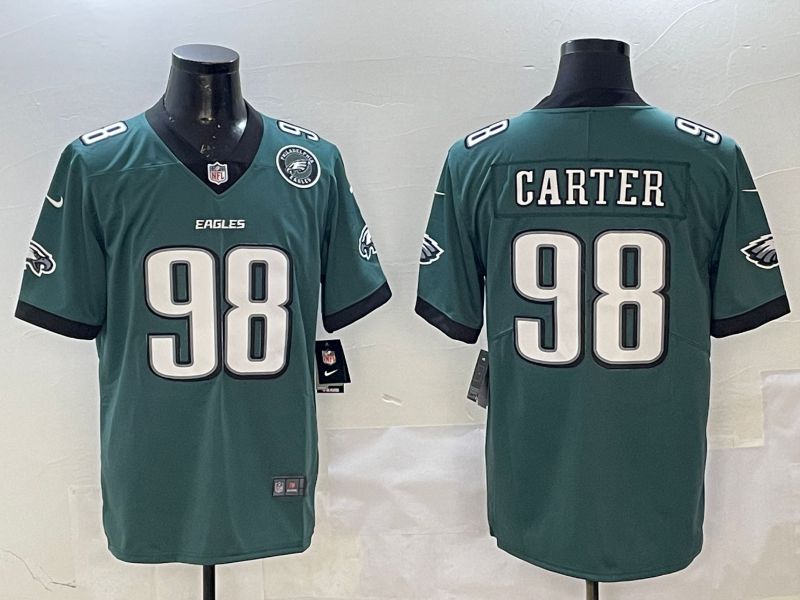 Men Philadelphia Eagles #98 Carter Green Second generation Nike 2025 Limited NFL Jersey style 4->philadelphia eagles->NFL Jersey